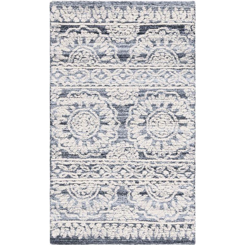 Metro MET910 Hand Tufted Area Rug - Gray/Ivory - 3'x5' - Safavieh.