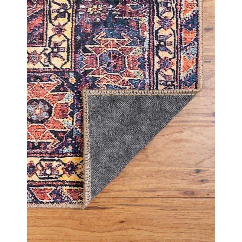 Unique Loom 8' 4 x 12' 0 Levi Timeless Navy Blue Rectangle Area Rug