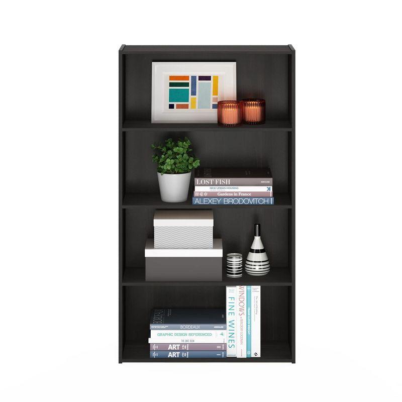 Furinno 4-Cube Open Shelf Bookcase Multi-functional Storage Display Cabinet,Espresso