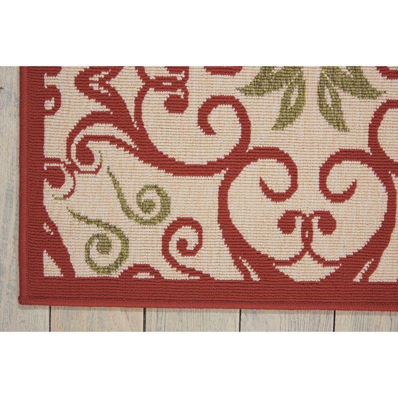 Nourison Caribbean Iv/Rust Indoor/Outdoor Area Rug CRB02 3'11" x 5'11"