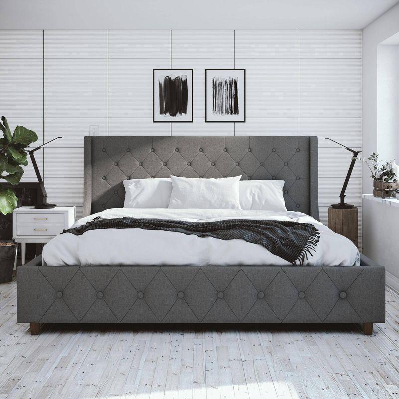 CosmoLiving by Cosmopolitan Mercer Tufted Upholstered Platform Bed