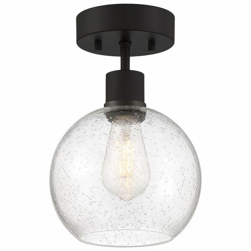 Access Lighting Port Nine 1 - Light Flush Mount in  Matte Black