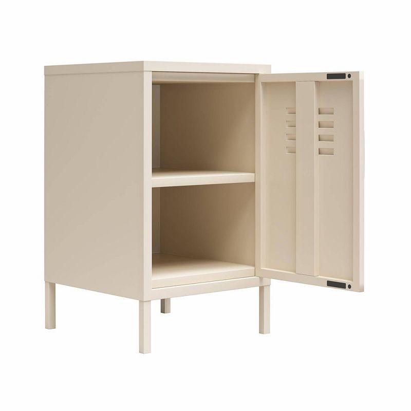 Cache Metal Locker End Table with Storage