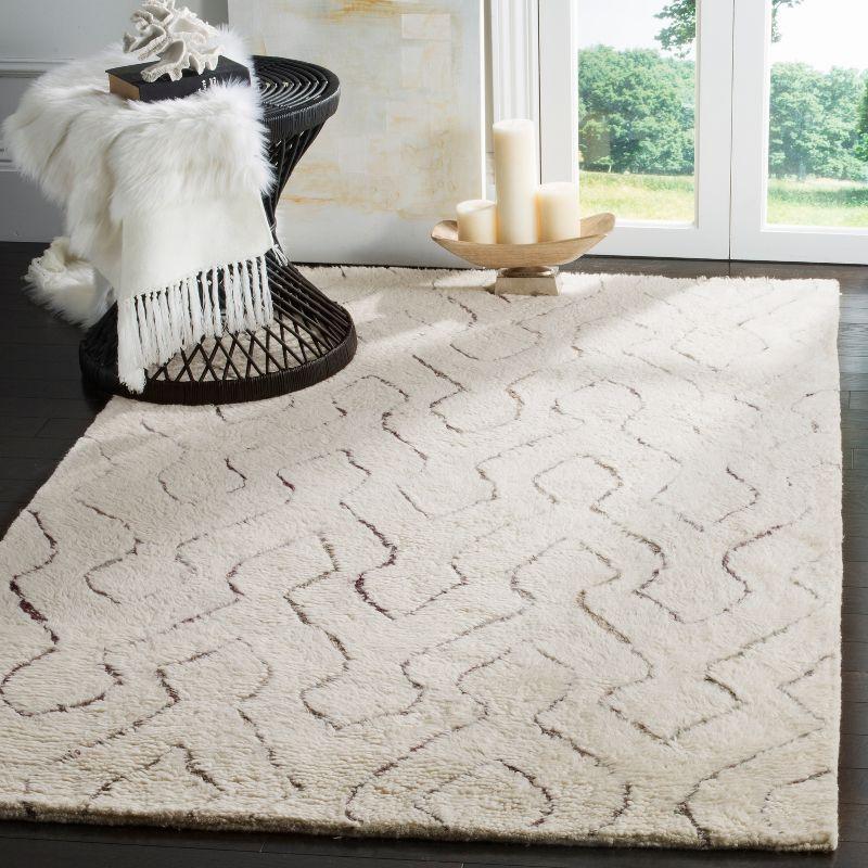 Casablanca CSB211 Hand Tufted Indoor Area Rug - Ivory/Multi - 5'x8' - Safavieh