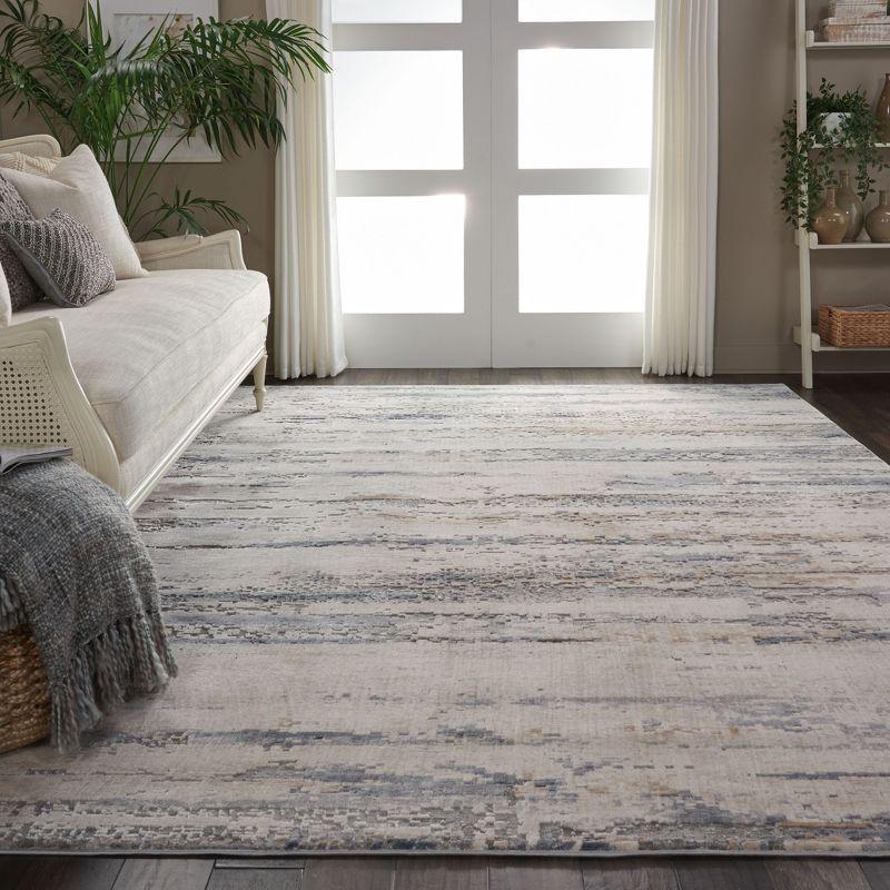 Nourison Rustic Textures Abstract Modern Indoor Area Rug Beige/Grey 7'10" x 10'6"