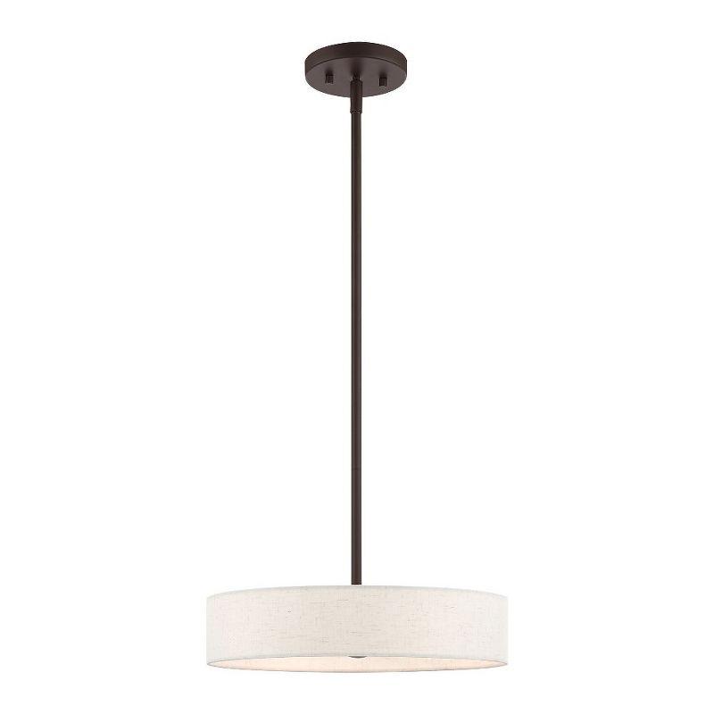 4 - Light Dimmable Drum Chandelier