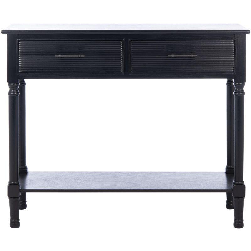 Ryder 2 Drawer Console Table - Black - Safavieh