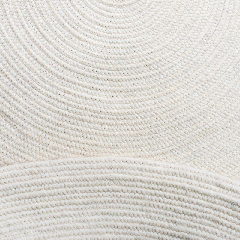 Braided BRD901 Hand Woven Indoor Area Rug - Ivory - 8'x10' Oval - Safavieh
