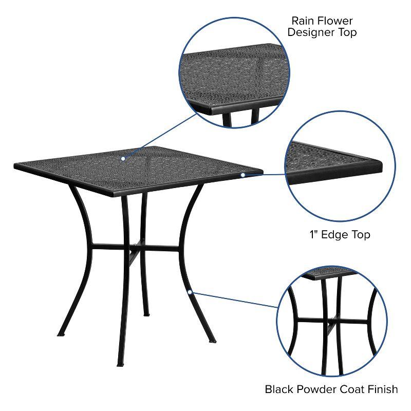 Flash Furniture Oia Commercial Grade Square Patio Table