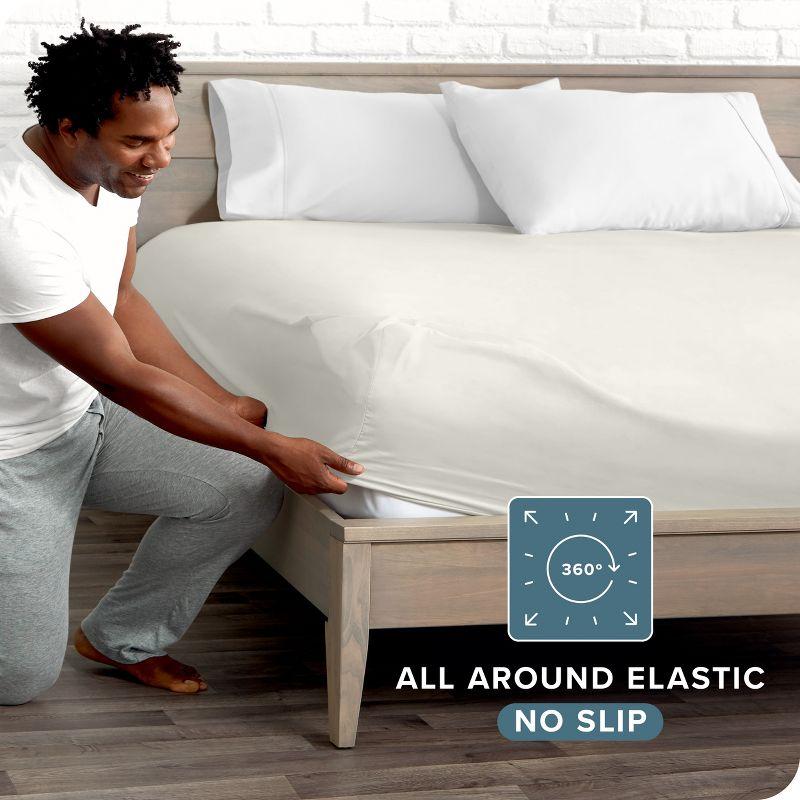 Bare Home Microfiber Fitted Sheet