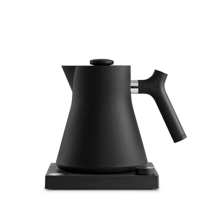 Matte Black Stainless Steel Electric Kettle with Precision Control