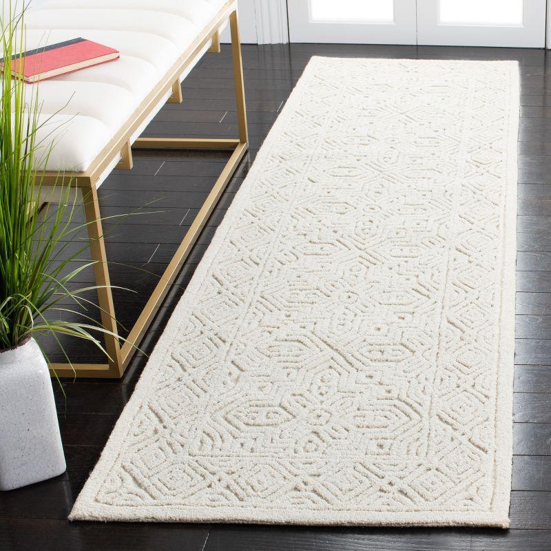 Textural TXT101 Hand Tufted Indoor Runner Rug - Ivory - 2'3"x14' - Safavieh