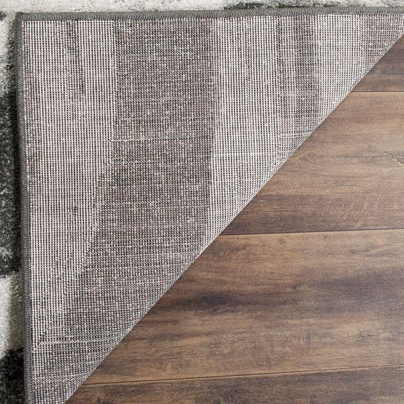 Adirondack ADR125 Machine Made Indoor Area Rug - Charcoal/Ivory - 6'x9' - Safavieh