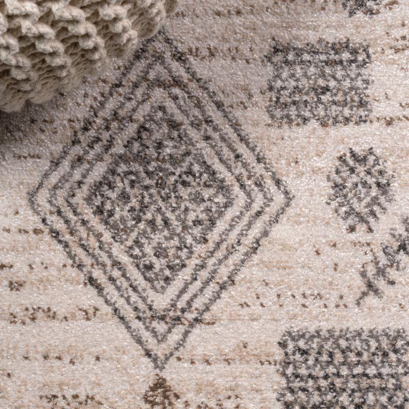 Bhalil Berber Diamond Geometric Area Rug  - JONATHAN Y