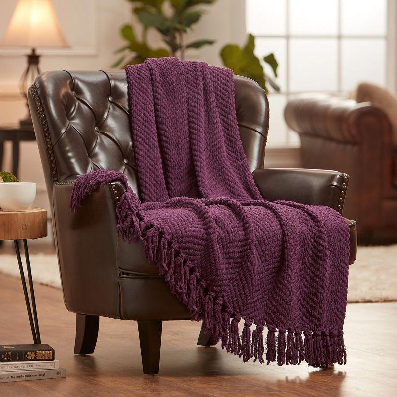 Chanasya Textured Knitted Throw