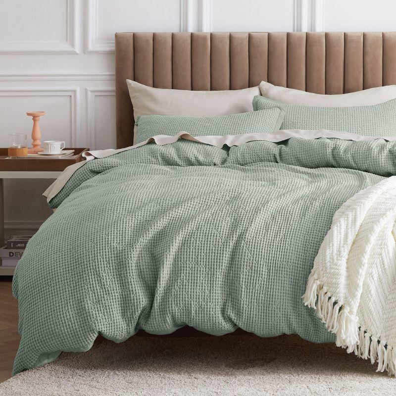 Bedsure Bedsure 100% Cotton Waffle Weave Duvet Cover