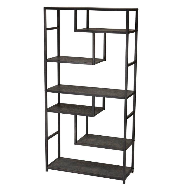 Household Essentials 65" Jamestown Tall 6 Shelf Bookshelf