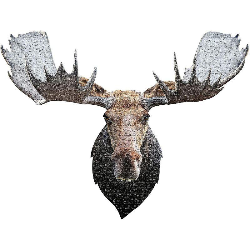 Madd Capp Games I AM Moose 700 Piece Animal Head-Shaped Jigsaw Puzzle