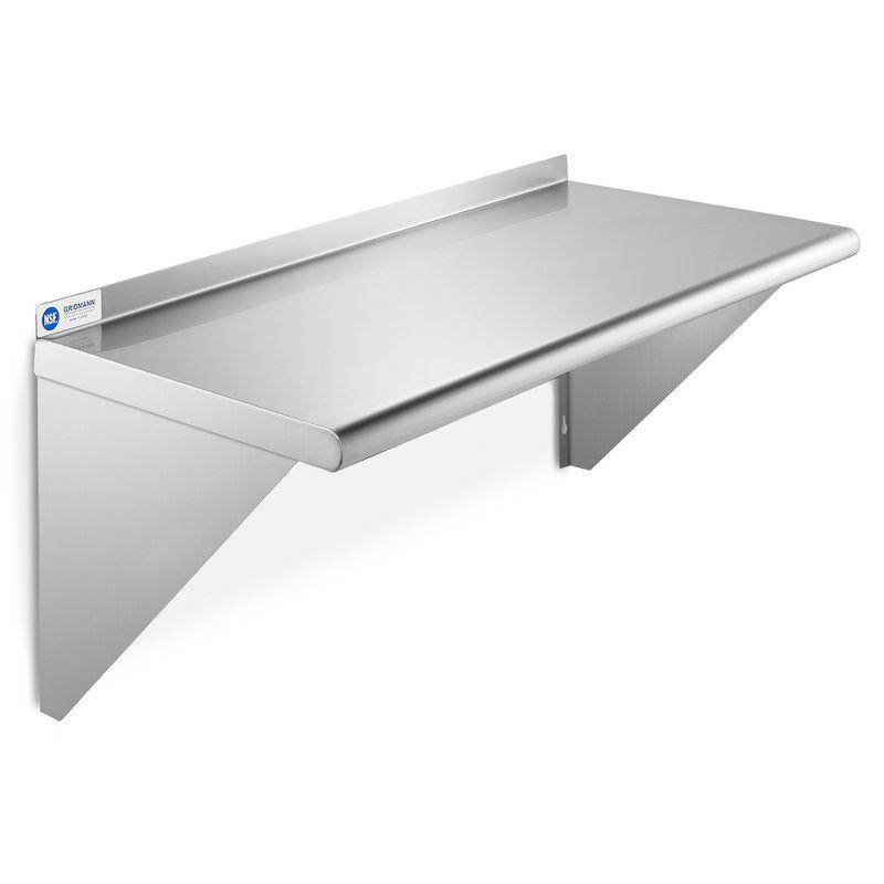 GRIDMANN NSF Stainless Steel Wall-Mount Shelf by Latitude Run