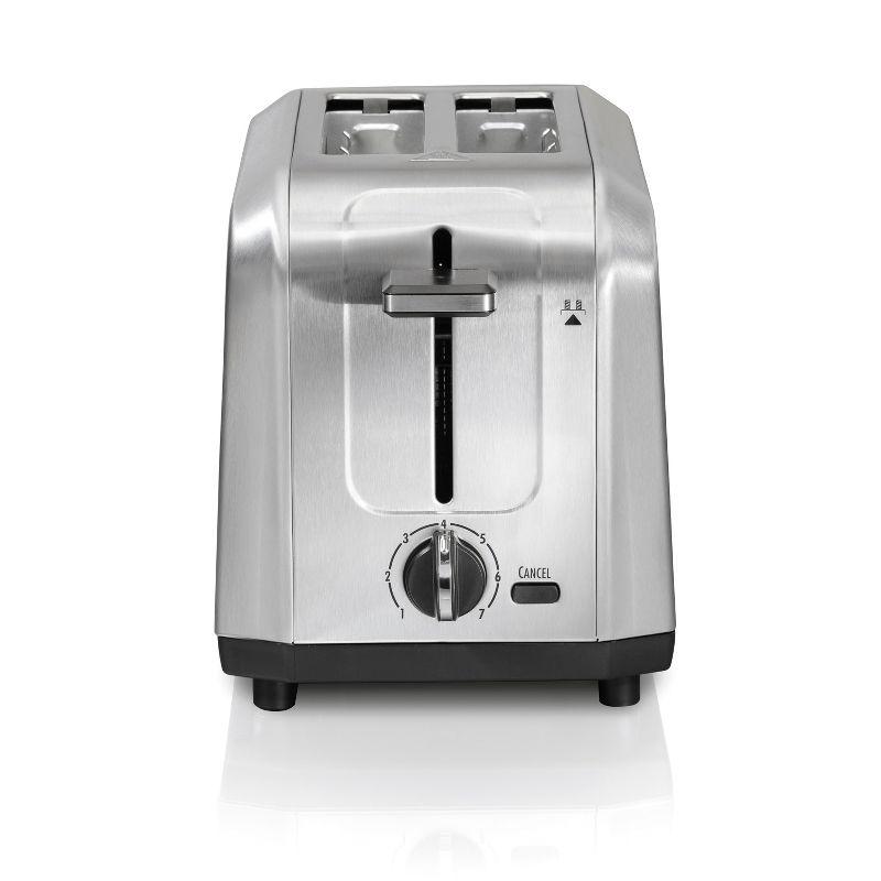 Stainless Steel 2-Slice Toaster with Wide Slots and Crumb Tray