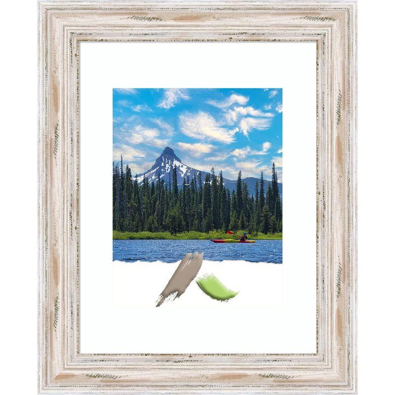 Alexandria Whitewash 8x10 Wood Wall Picture Frame