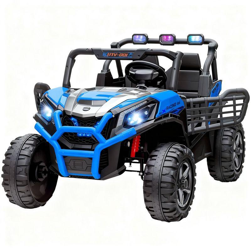 Qaba Qaba 2 Seater 24V Electric Car for Kids with Remote Control