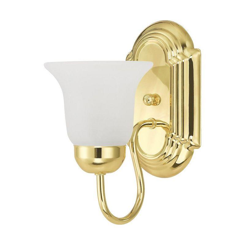 Livex Lighting Riviera 1 - Light Vanity in  Polished Brass