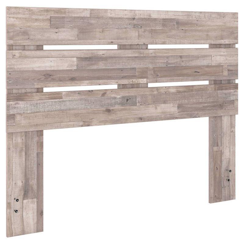 Neilsville Whitewash Wood Queen Panel Headboard