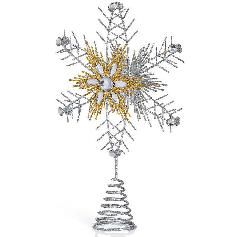 Ornativity Glitter Snowflake Tree Topper