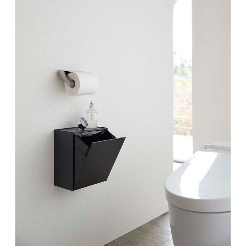 Yamazaki Home Tower Yamazaki Home Wall Mounted Storage Or Trash Bin, Small Wastebasket