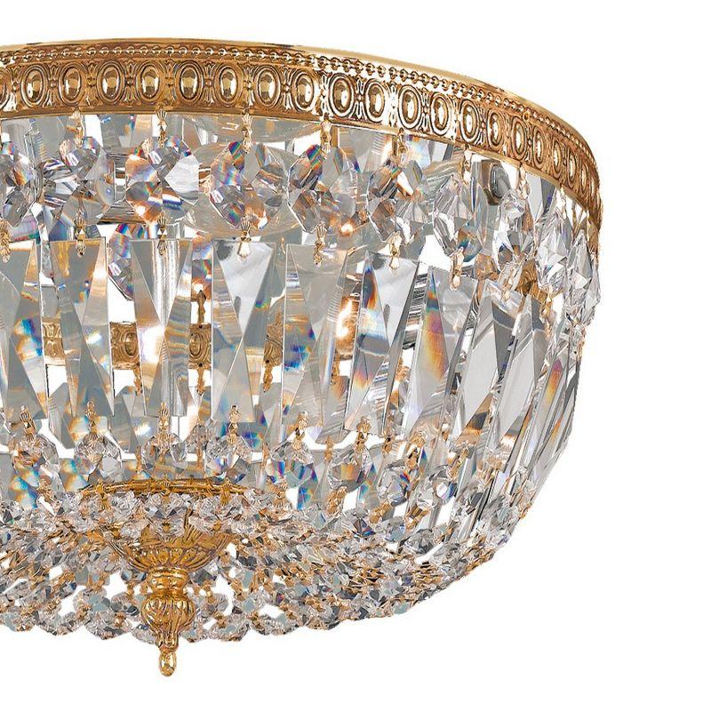 Crystorama Lighting Ceiling Mount 3 - Light Flush Mount in  Olde Brass