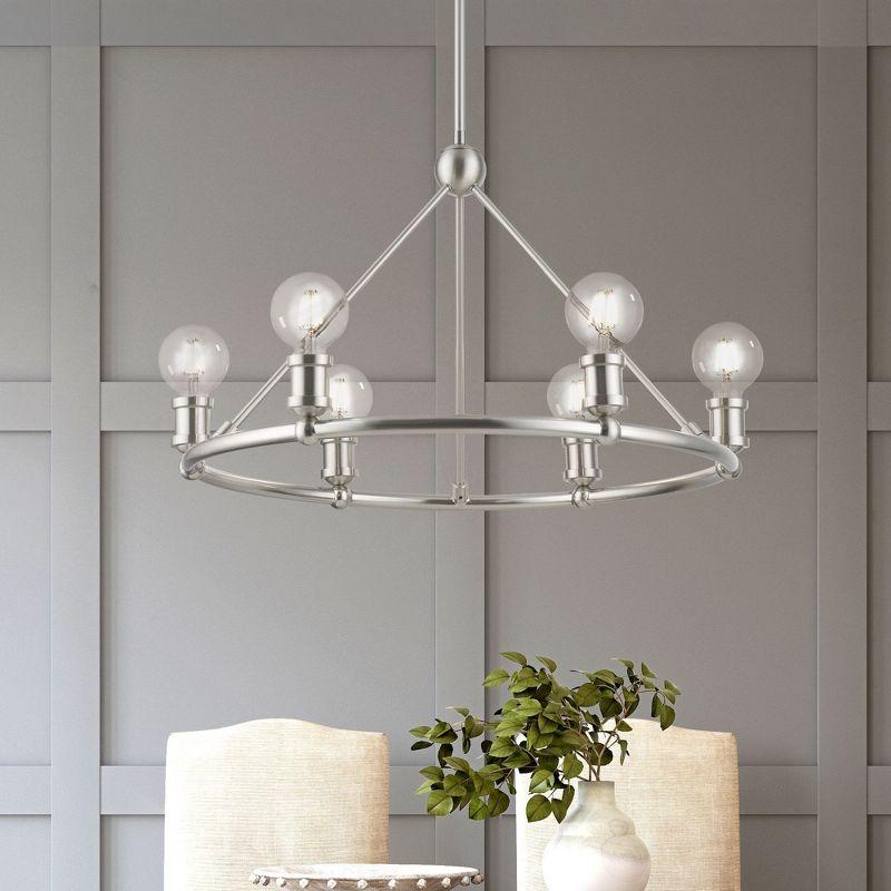 Livex Lighting Lansdale 6 - Light Chandelier in  Brushed Nickel