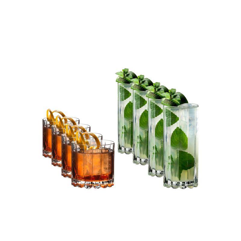 RIEDEL RIEDEL Drink Specific Glassware Rocks & Highball Set (Set of 8)