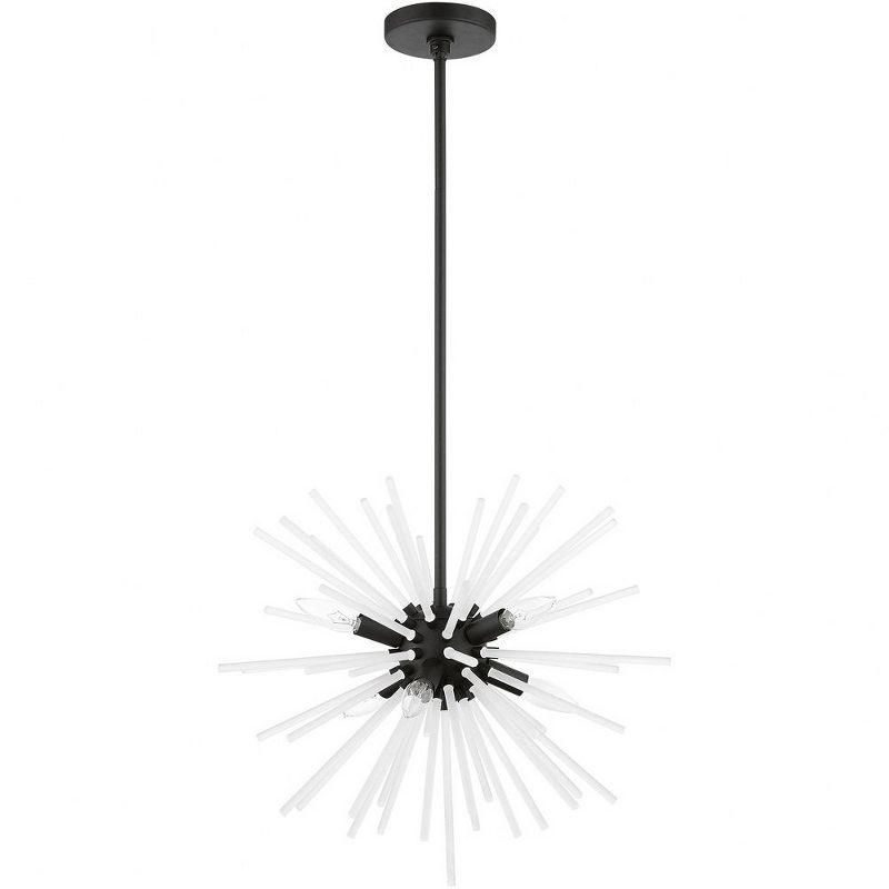 Livex Lighting Uptown 6 - Light Pendant in  Black