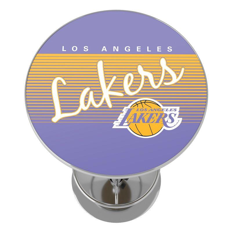 Los Angeles Lakers 42" Contemporary Round Wood & Acrylic Bar Table