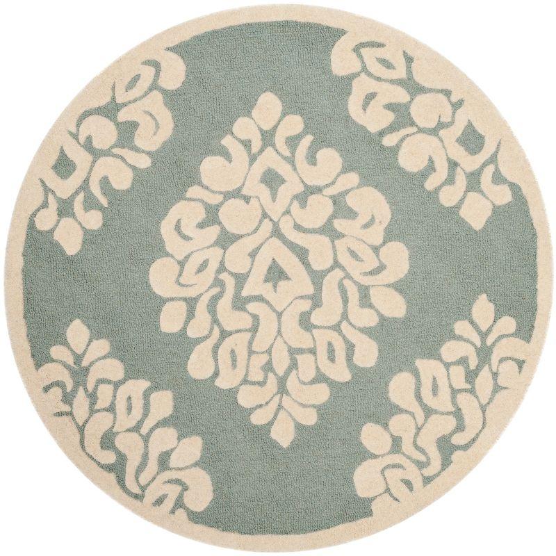 Floret Martha Stewart Hand Tufted Wool Damask Rug
