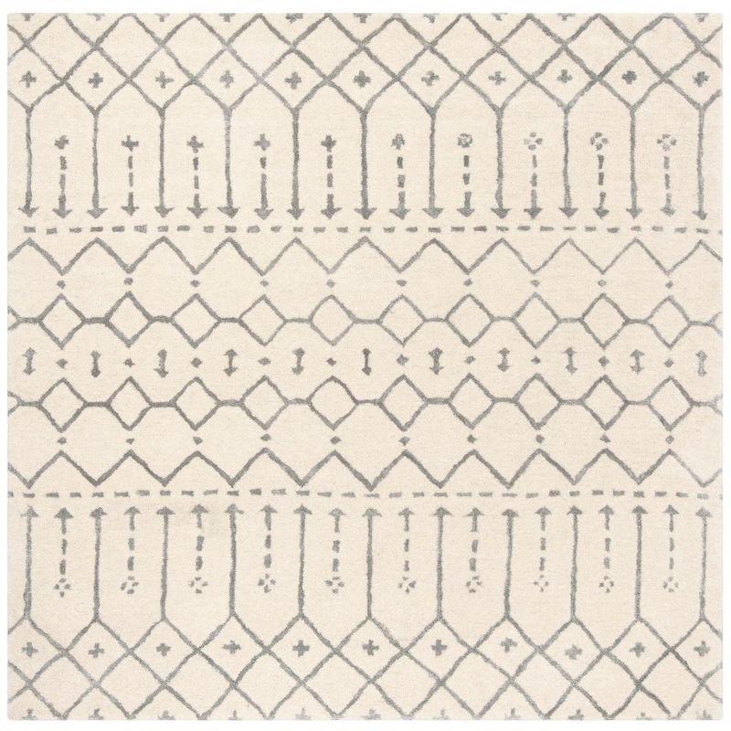 Himalaya HIM903 Handmade Area Rug - 6'x6' - Ivory/Grey - Safavieh