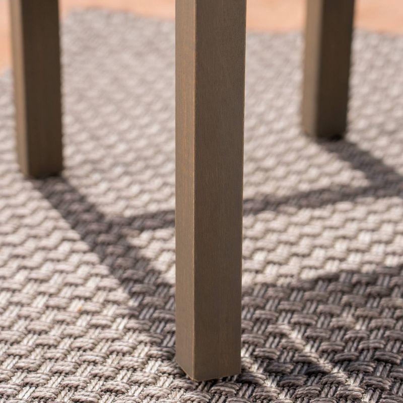 Caribbean 2pk 30" Acacia Wood Patio Barstool - Gray - Christopher Knight Home: Saddle Seat, Weather-Resistant