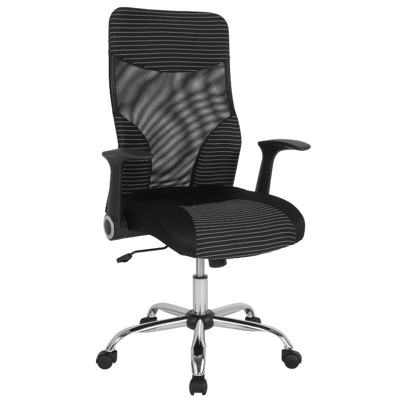 Jefferson High Back Ergonomic Office Chair with and White Contemporary Mesh Design