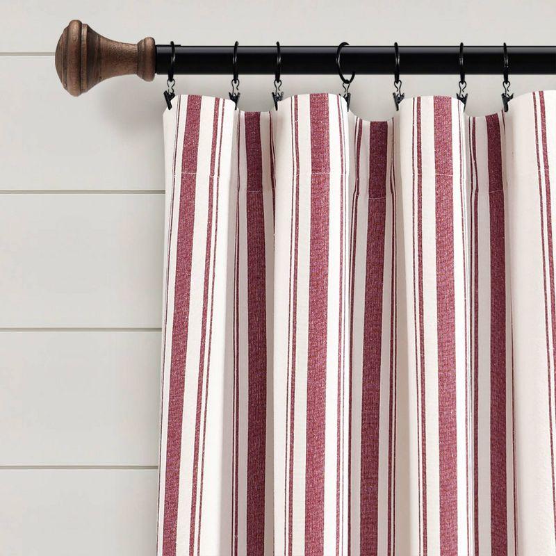 Cotton Blend Semi Sheer Curtain Pair