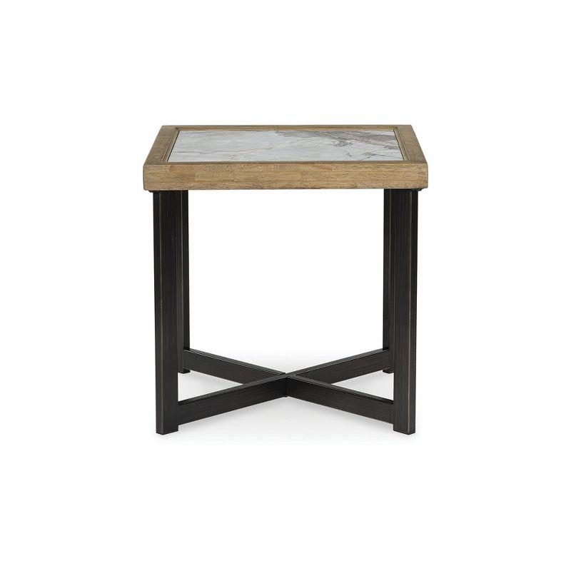 Signature Design by Ashley Montia End Table, Brown/Black