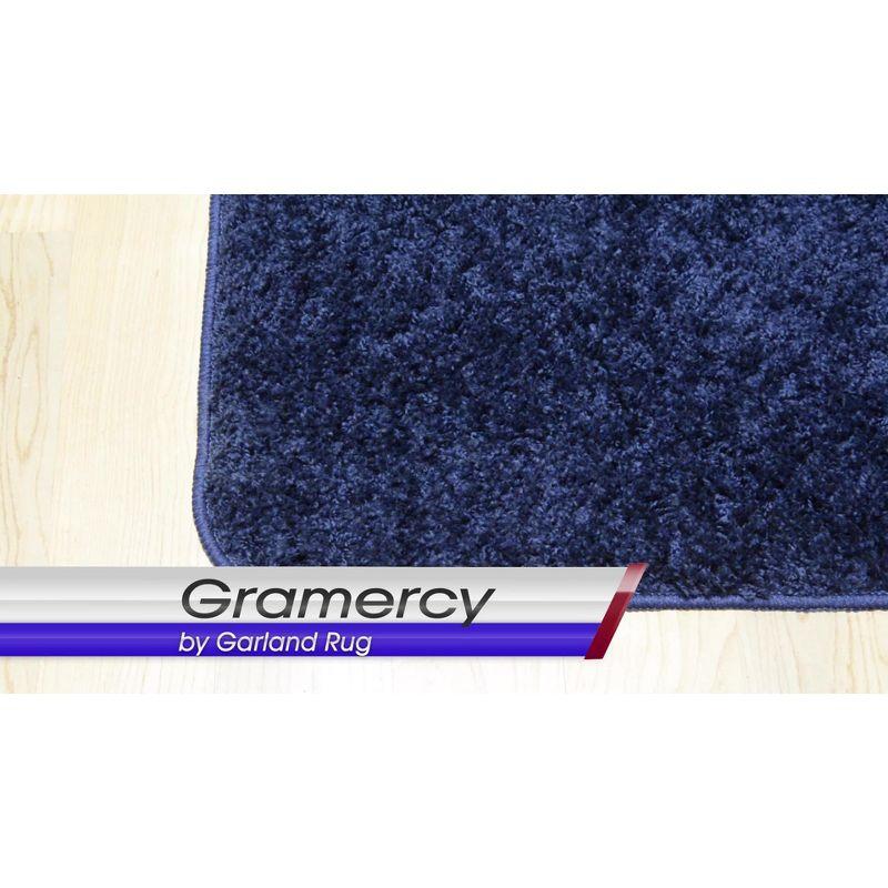Gramercy 3pc Washable Bathroom Rug Set Navy - Garland Rug: Non-Skid, Tufted, Polypropylene Bath Mats Set