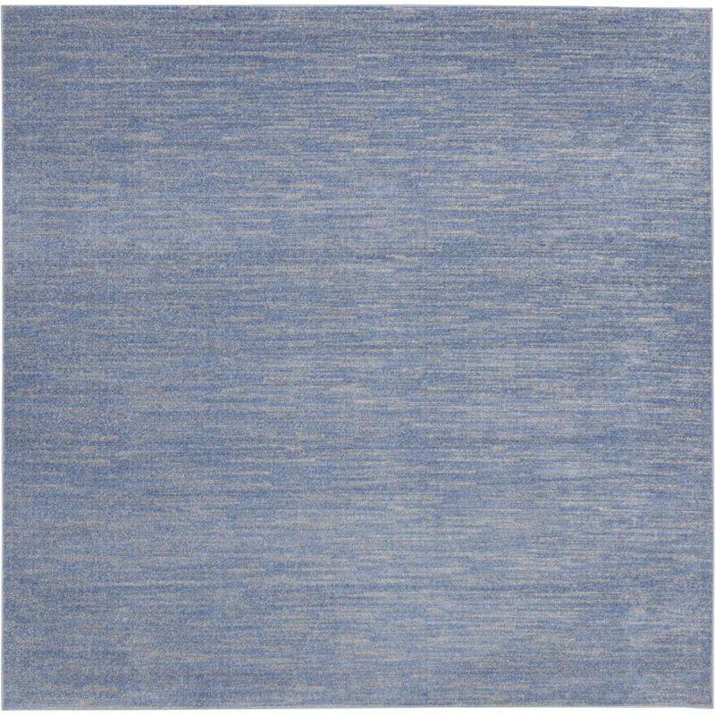 Nourison Nourison Essentials NRE01 Indoor/outdoor Area Rug - Blue/Grey 9' x square