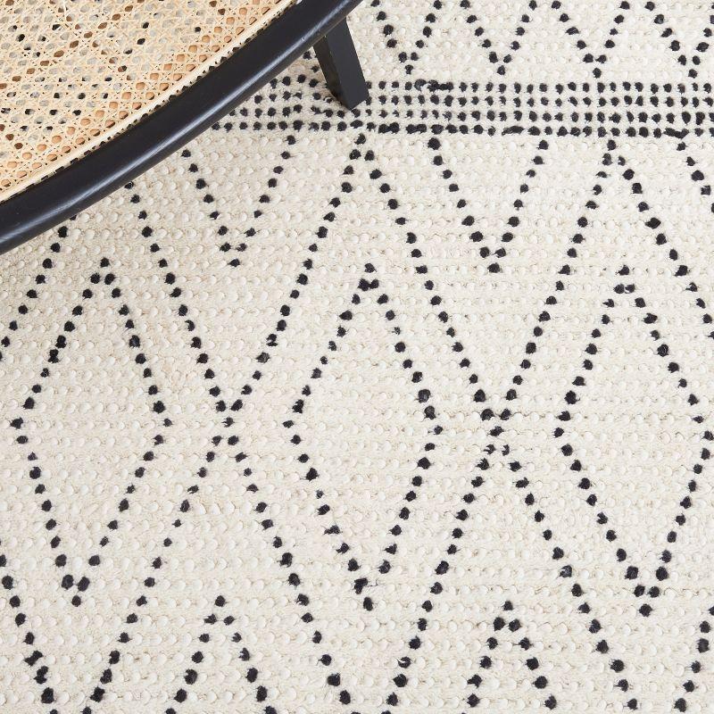 Casablanca CSB491 Hand Woven Area Rug - Ivory/Black - 8'x10' - Safavieh.