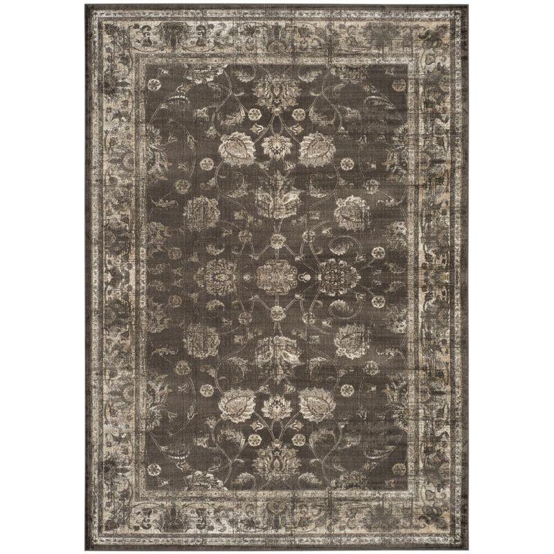 Vintage VTG117 Power Loomed Indoor Skid-Resistant Area Rug - Soft Anthracite - 12'x18' - Safavieh