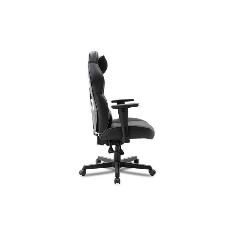 Alera Racing Style Ergonomic Gaming Chair, Supports 275 lb, 15.91" to 19.8" Seat Height, Black/Gray Trim Seat/Back, Black/Gray Base