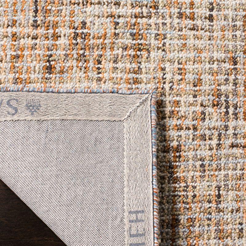 Abstract ABT468 Handmade Indoor Runner - Gold/Blue - 2'-3"x6' - Safavieh