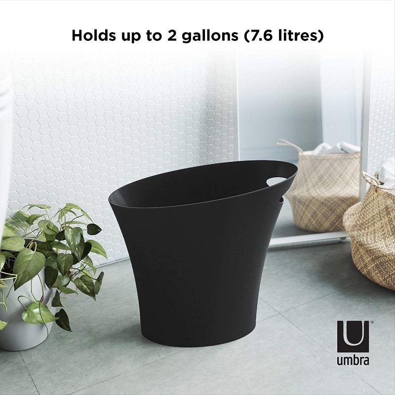 Umbra Skinny Plastic Open Waste Basket - 2 Gallons