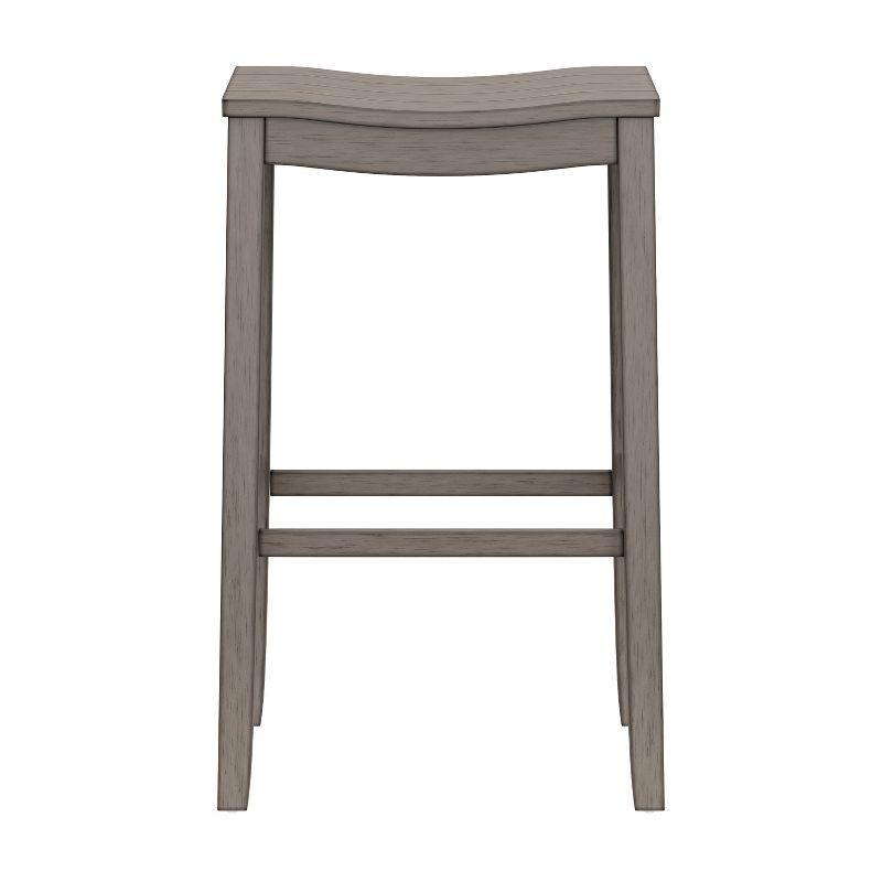 Fiddler Backless 30&#34; NonSwivel Barstool Aged Gray - Hillsdale Furniture