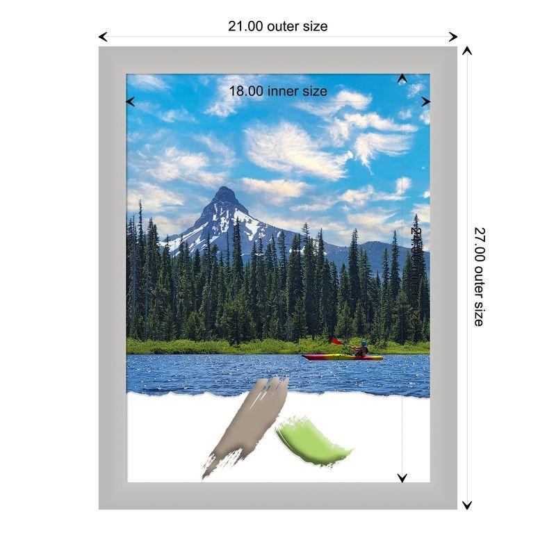 Amanti Art Low Luster Silver Wood Picture Frame